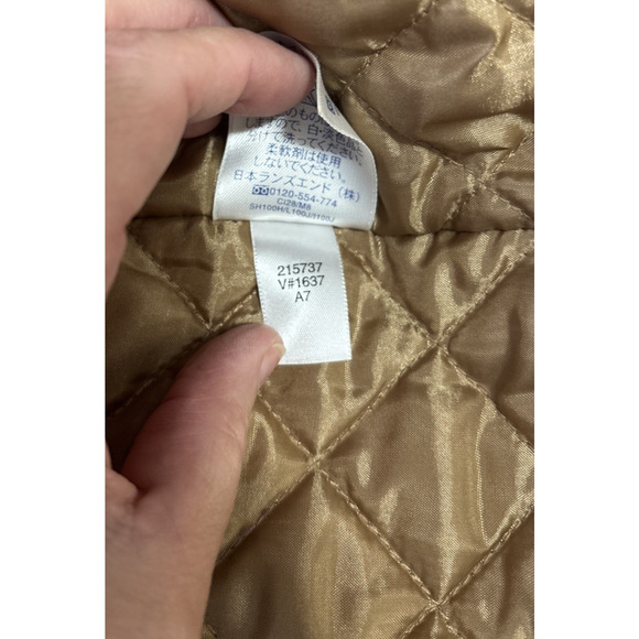 Lands End Men’s Red Coat Size XL 46-48 Quilted Lining Mid-Weight Jacket Chore - Picture 5 of 9